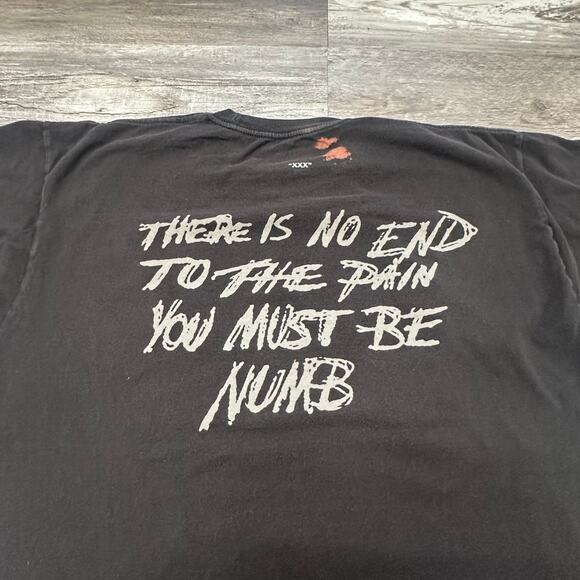 XXXTentacion There Is No End To The Pain You Must Be Numb Mens 2XL Quote Tee - Picture 5 of 8